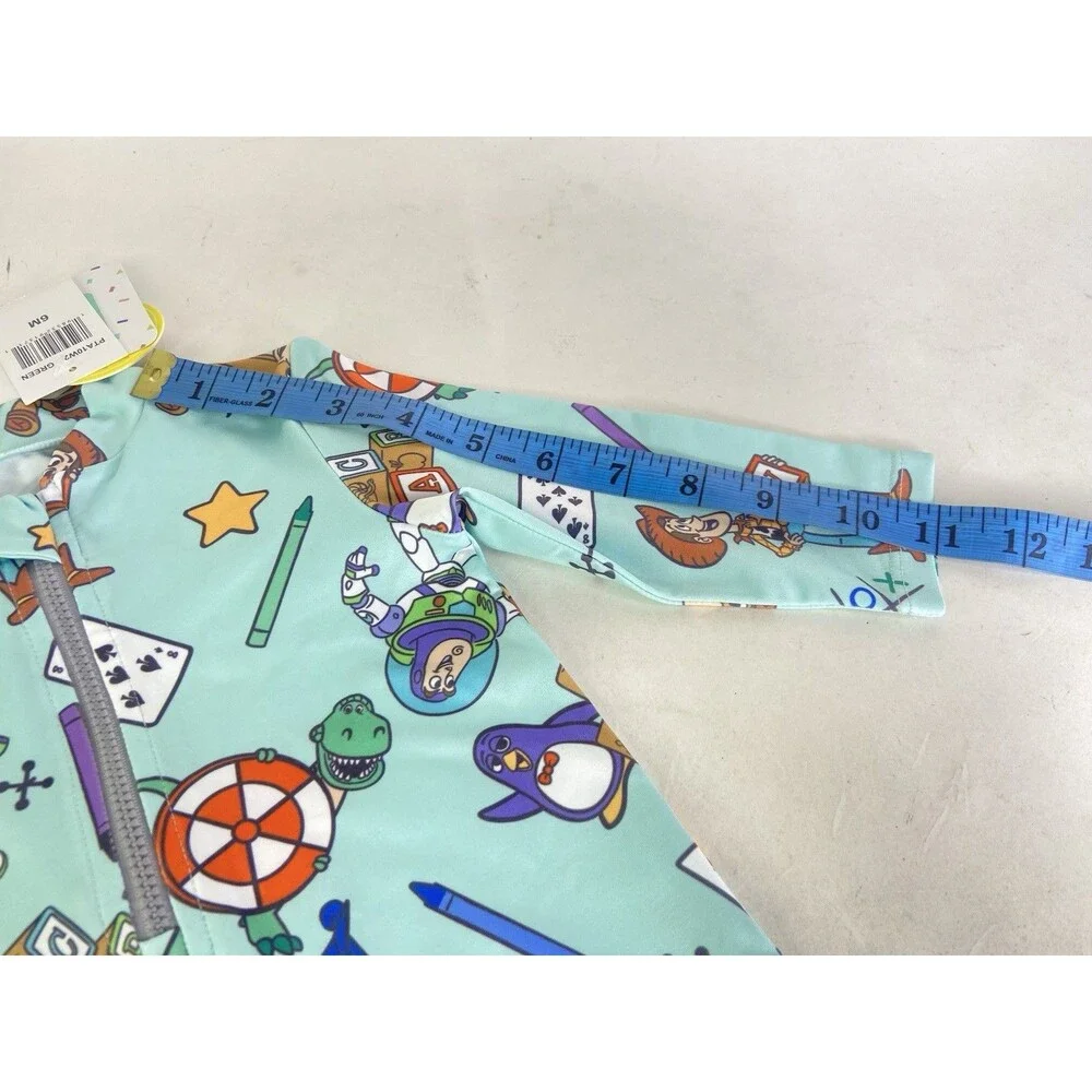 Disney Toy Story One Piece Long Sleeve Rash Guard Swimsuit Size 6 Months